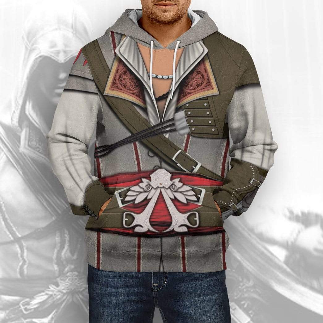 Cosplay Assassin Creed Ezio Auditore Costume Hoodie Sweatshirt T-Shirt Sweatpants Tracksuit - Stormmerch Exclusive