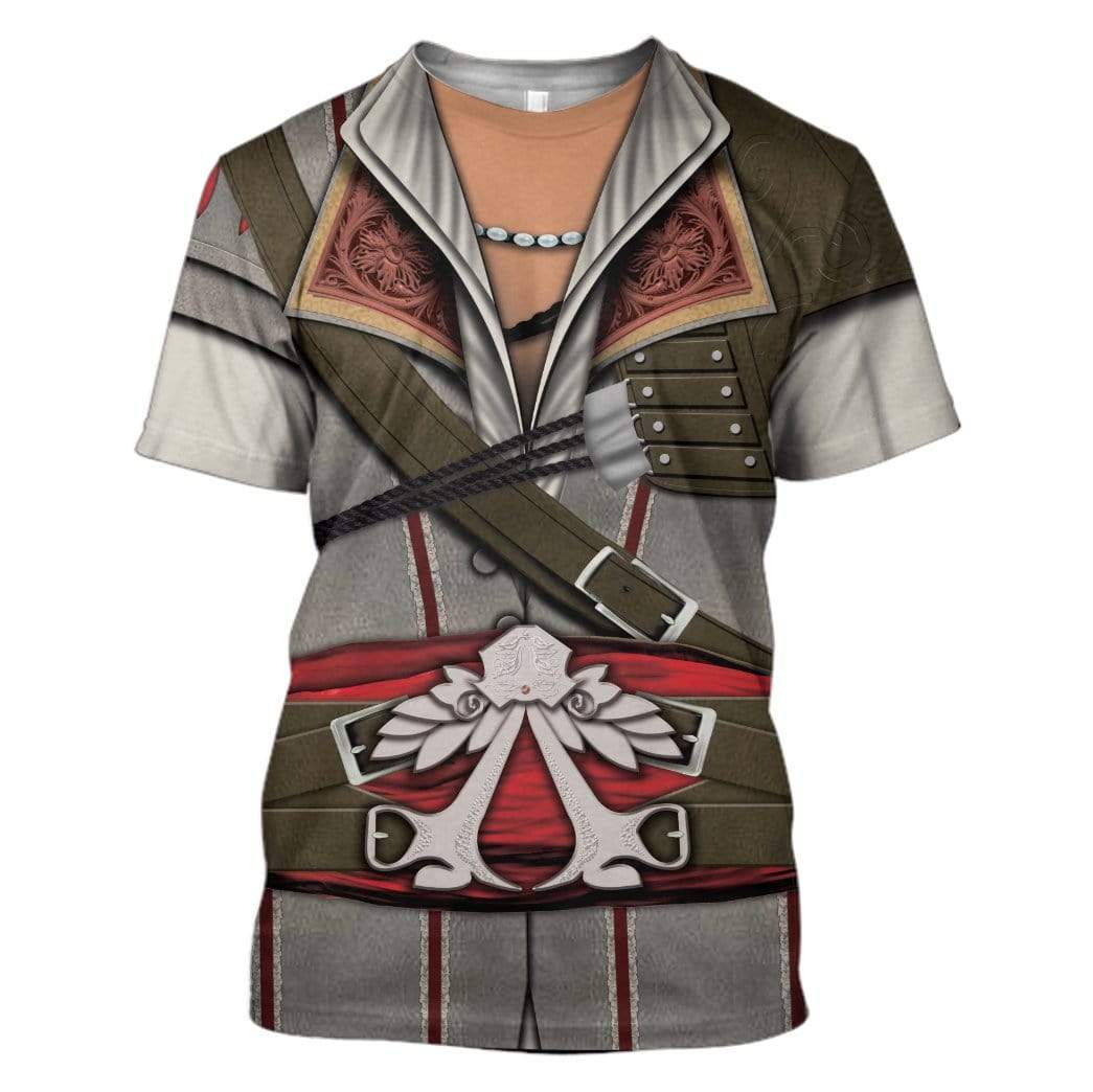 Cosplay Assassin Creed Ezio Auditore Costume Hoodie Sweatshirt T-Shirt Sweatpants Tracksuit - Stormmerch Exclusive