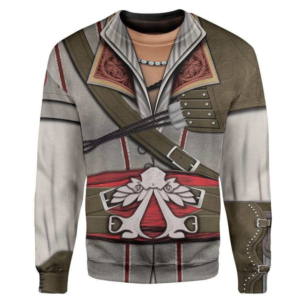 Cosplay Assassin Creed Ezio Auditore Costume Hoodie Sweatshirt T-Shirt Sweatpants Tracksuit - Stormmerch Exclusive