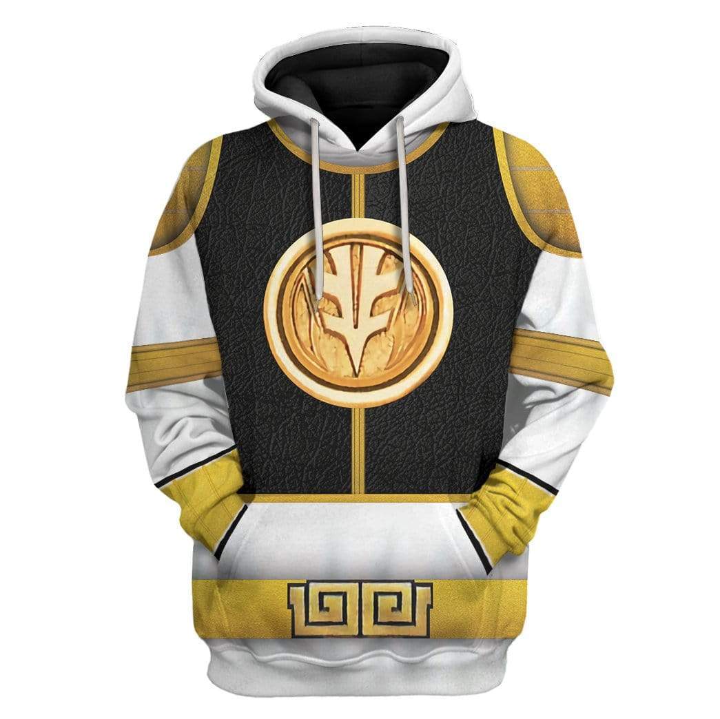 Cosplay White Ranger Costume Hoodie Sweatshirt T-Shirt Sweatpants Tracksuit - Stormmerch Exclusive