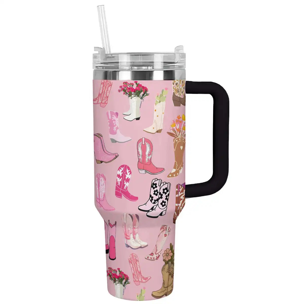 Cowgirl Boots Custom Stanley Cup 40 oz 30 oz Tumbler With Handle