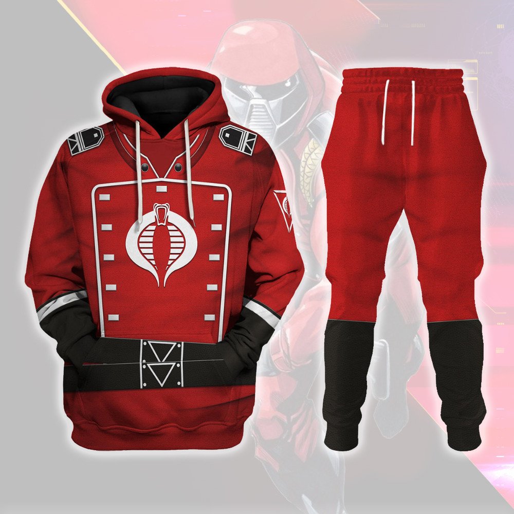 Crimson Guard (G.I. Joe) Costumes Hoodie Sweatshirt T-Shirt Tracksuit - Stormmerch Exclusive