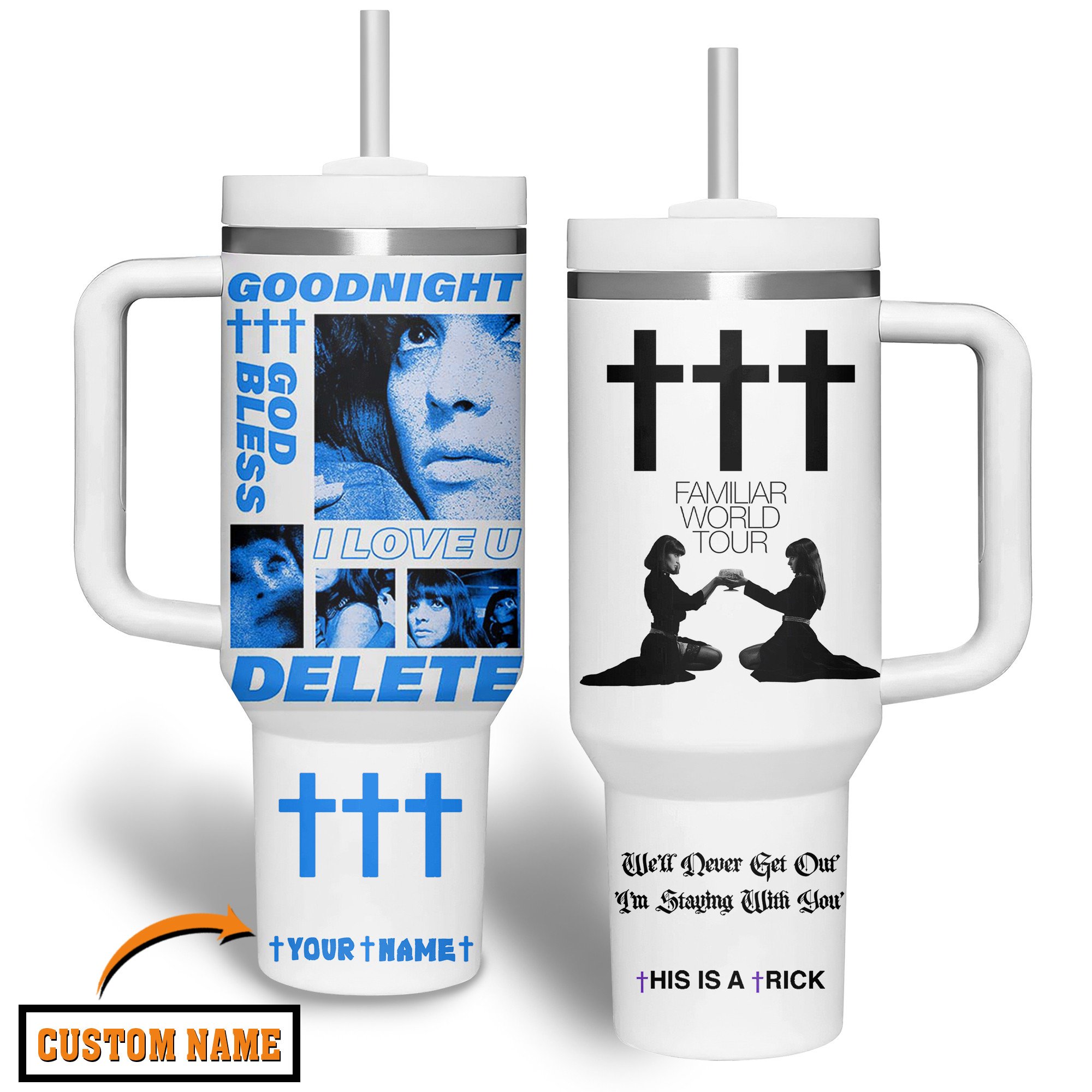 Crosses Music Custom Stanley Cup 40 oz 30 oz Tumbler With Handle