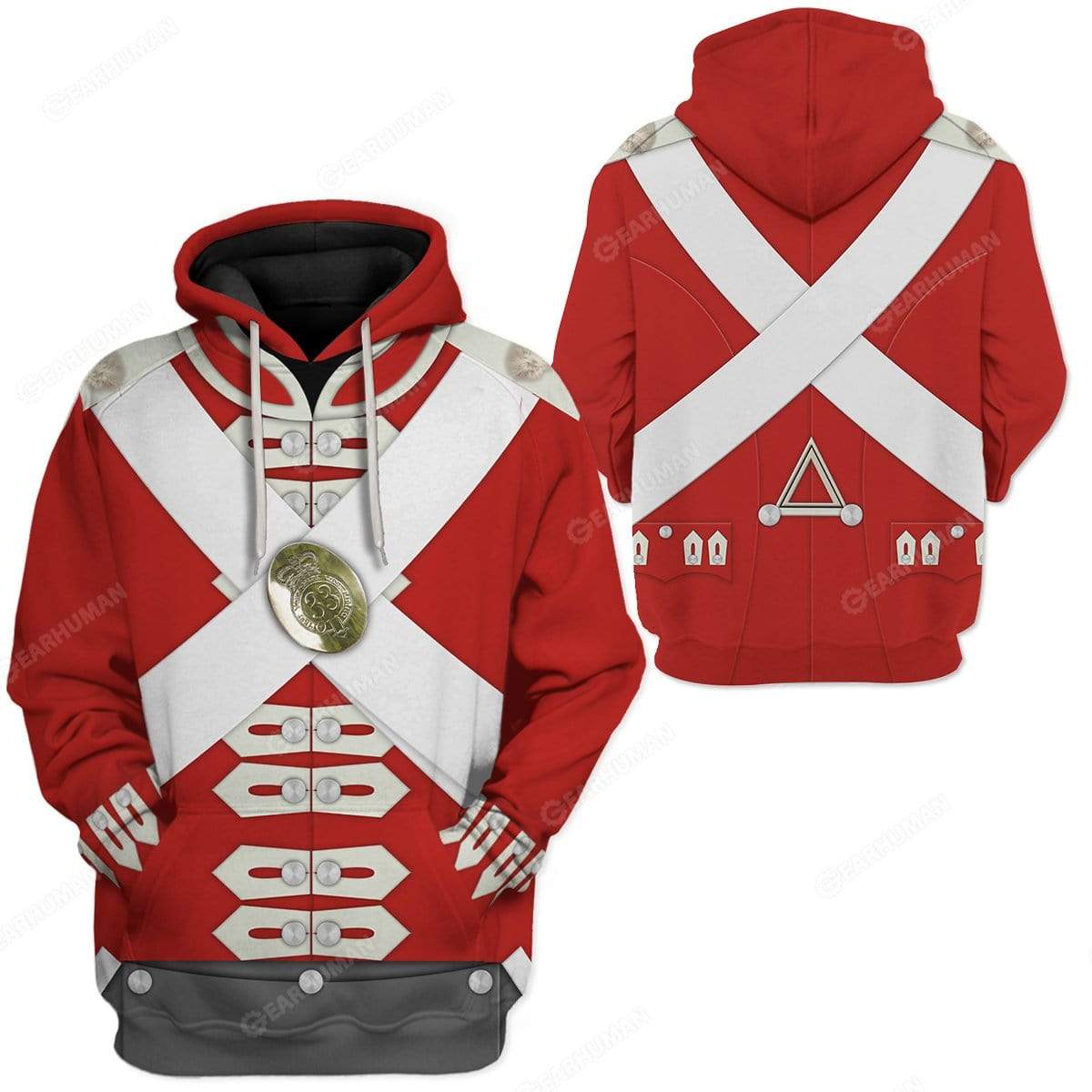 Custome British Army Redcoats Costume Hoodie Sweatshirt T-Shirt Sweatpants Tracksuit - Stormmerch Exclusive