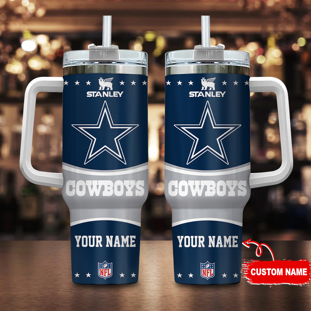 Dallas Cowboys NFL Custom Stanley Cup 40 oz 30 oz Tumbler With Handle