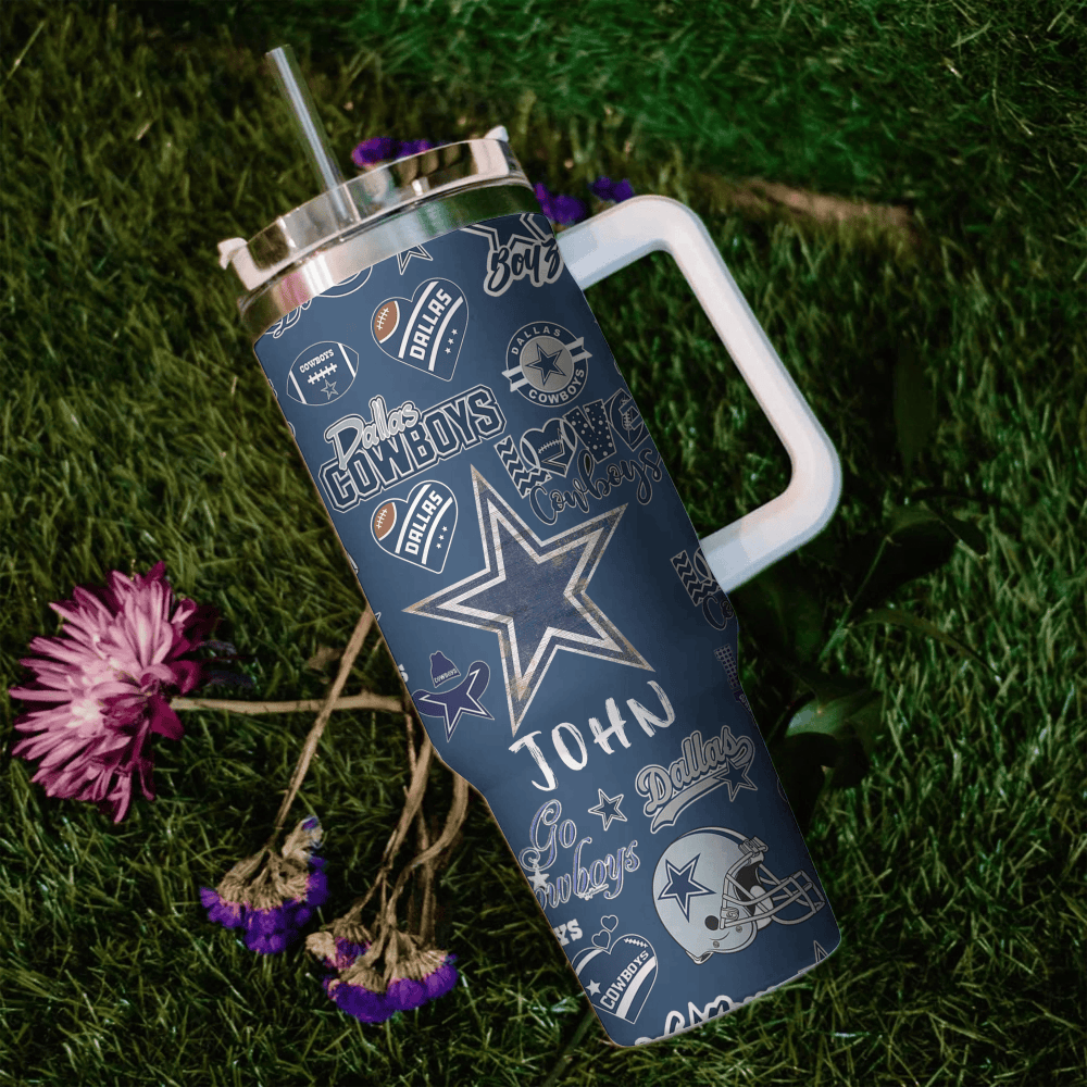 Dallas Cowboys NFL Custom Stanley Cup 40 oz 30 oz Tumbler With Handle