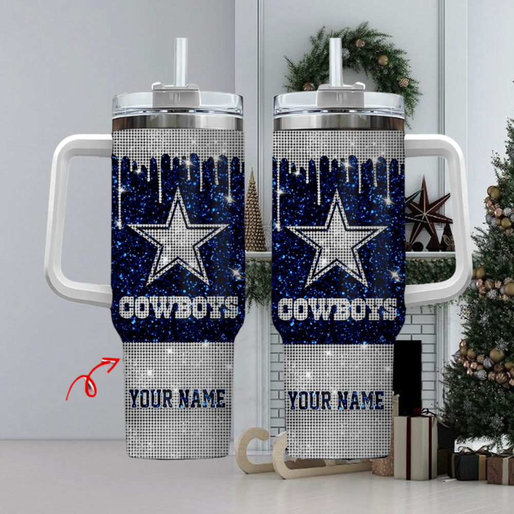 Dallas Cowboys NFL Custom Stanley Cup 40 oz 30 oz Tumbler With Handle