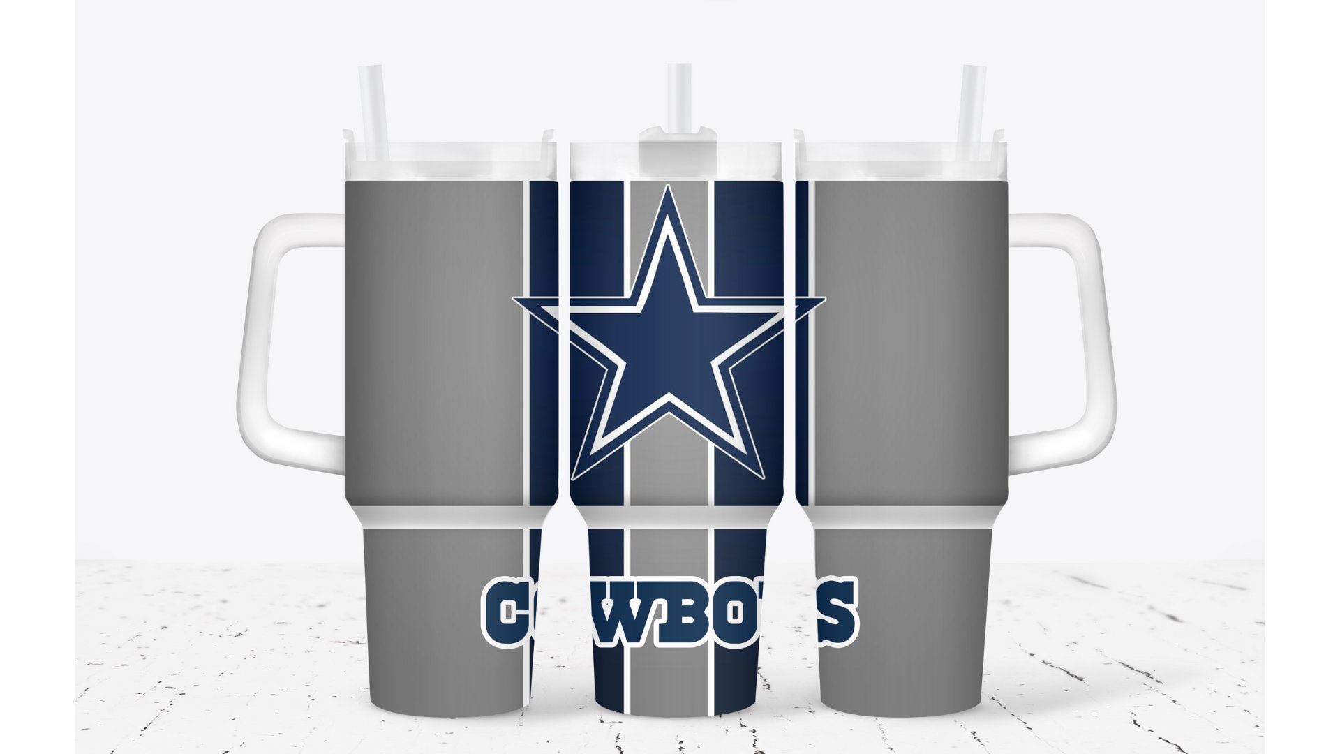 Dallas Cowboys NFL Custom Stanley Cup 40 oz 30 oz Tumbler With Handle