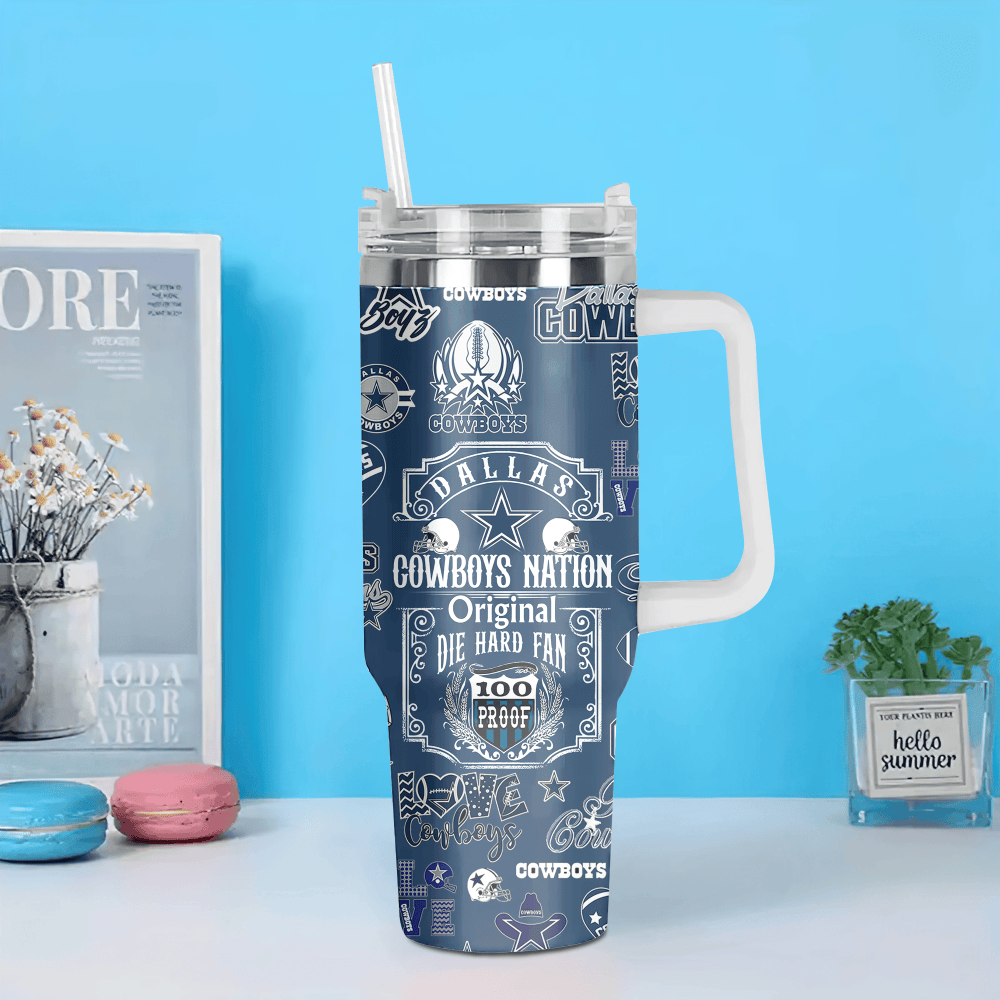 Dallas Cowboys NFL Custom Stanley Cup 40 oz 30 oz Tumbler With Handle