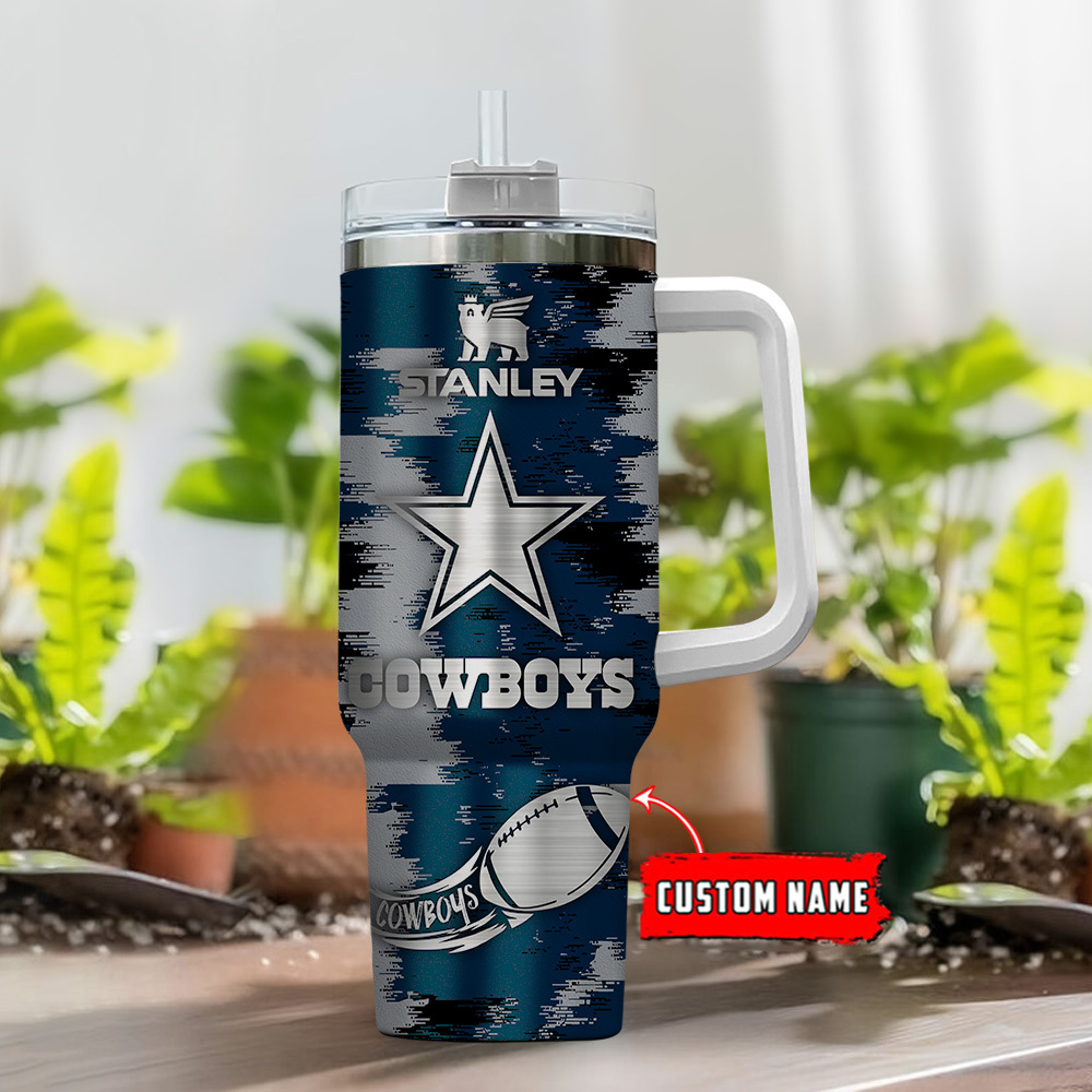 Dallas Cowboys NFL Custom Stanley Cup 40 oz 30 oz Tumbler With Handle