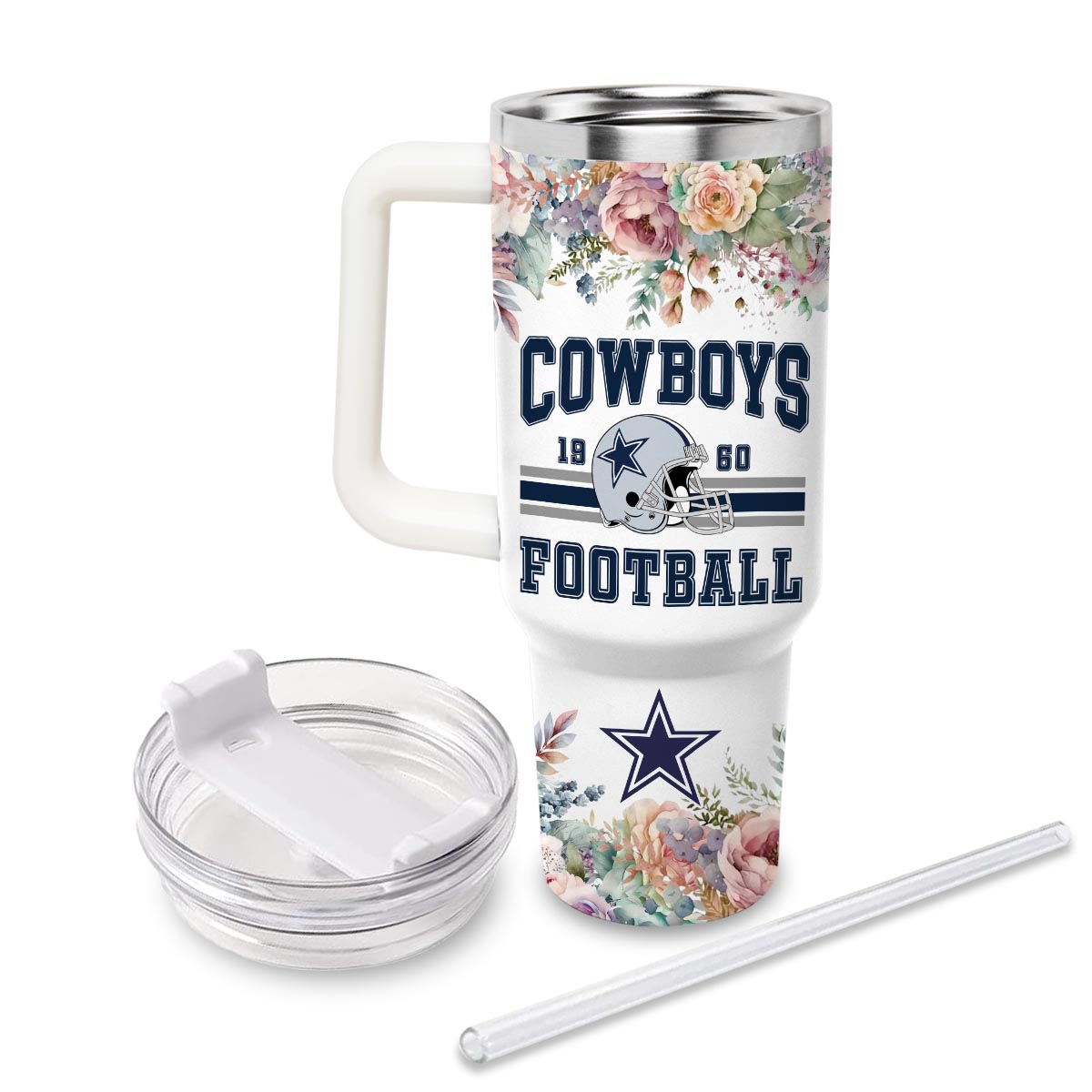 Dallas Cowboys NFL Custom Stanley Cup 40 oz 30 oz Tumbler With Handle