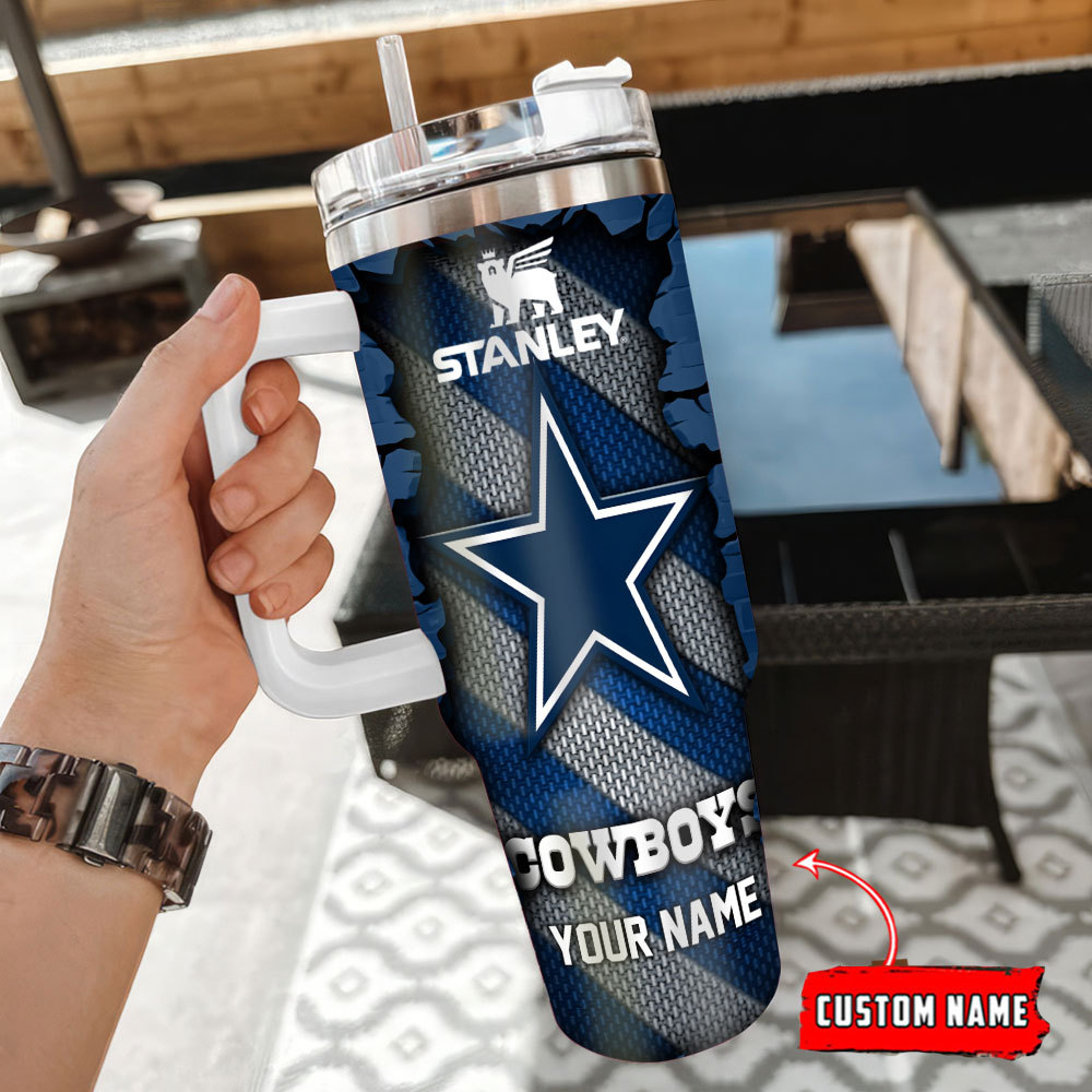 Dallas Cowboys NFL Custom Stanley Cup 40 oz 30 oz Tumbler With Handle