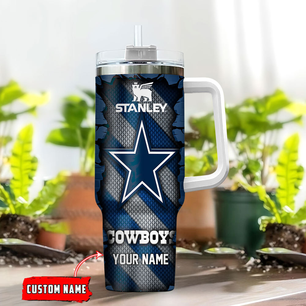 Dallas Cowboys NFL Custom Stanley Cup 40 oz 30 oz Tumbler With Handle