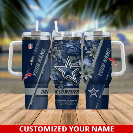 Dallas Cowboys NFL Custom Stanley Cup 40 oz 30 oz Tumbler With Handle