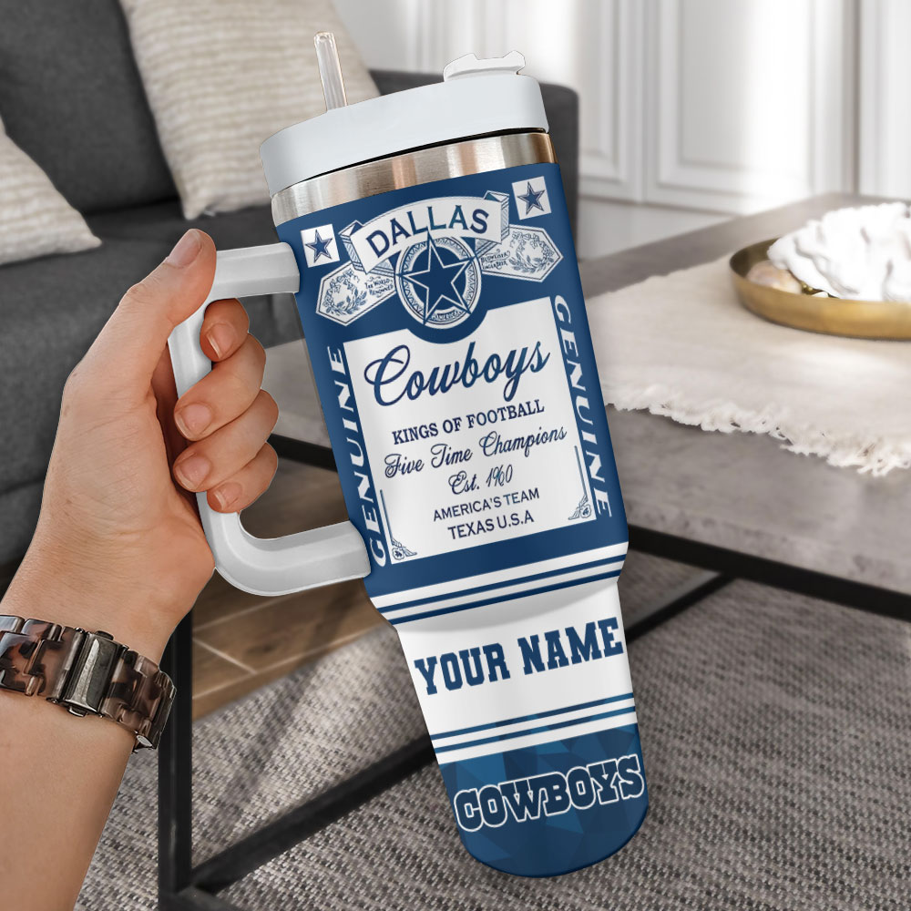 Dallas Cowboys NFL Custom Stanley Cup 40 oz 30 oz Tumbler With Handle