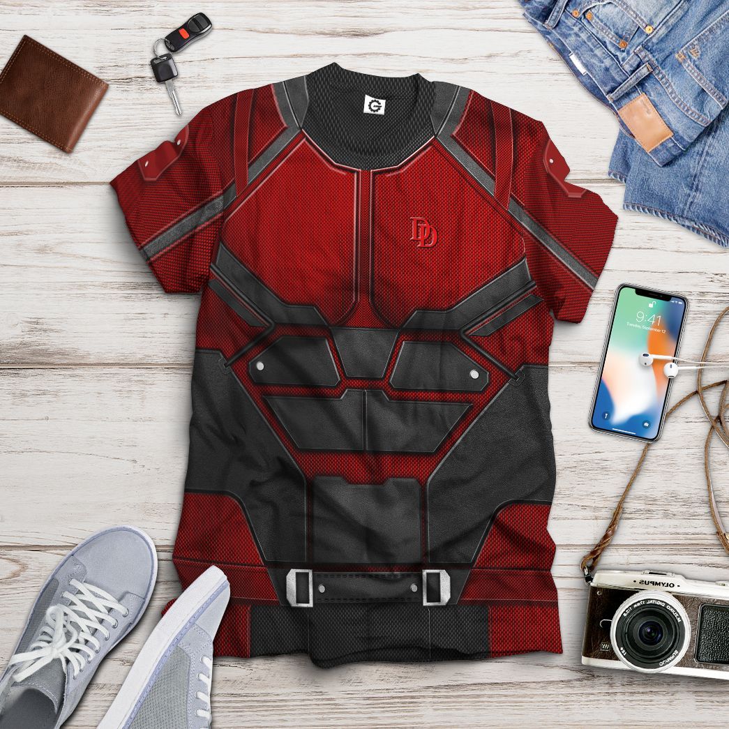 Daredevil Suit Costume Hoodie Sweatshirt T-Shirt Sweatpants Tracksuit - Stormmerch Exclusive