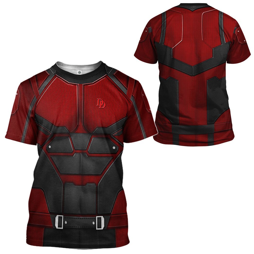 Daredevil Suit Costume Hoodie Sweatshirt T-Shirt Sweatpants Tracksuit - Stormmerch Exclusive