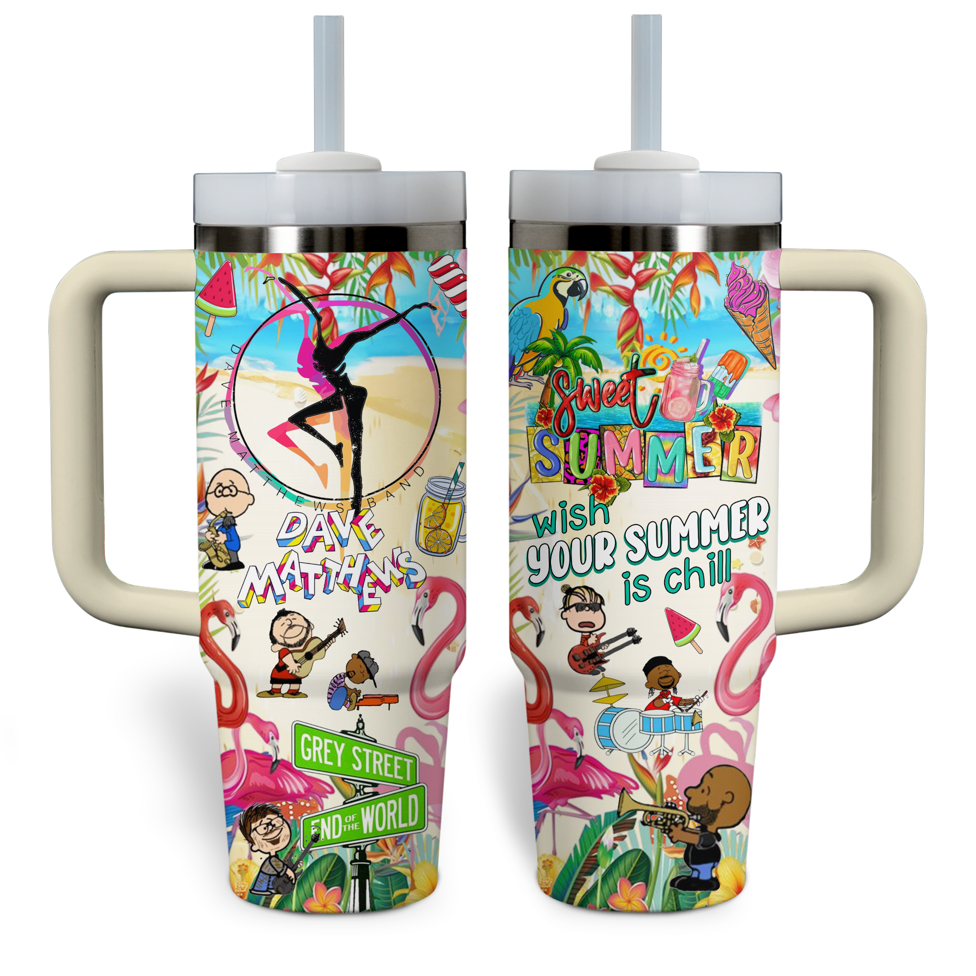 Dave Matthews Band Music Custom Stanley Cup 40 oz 30 oz Tumbler With Handle