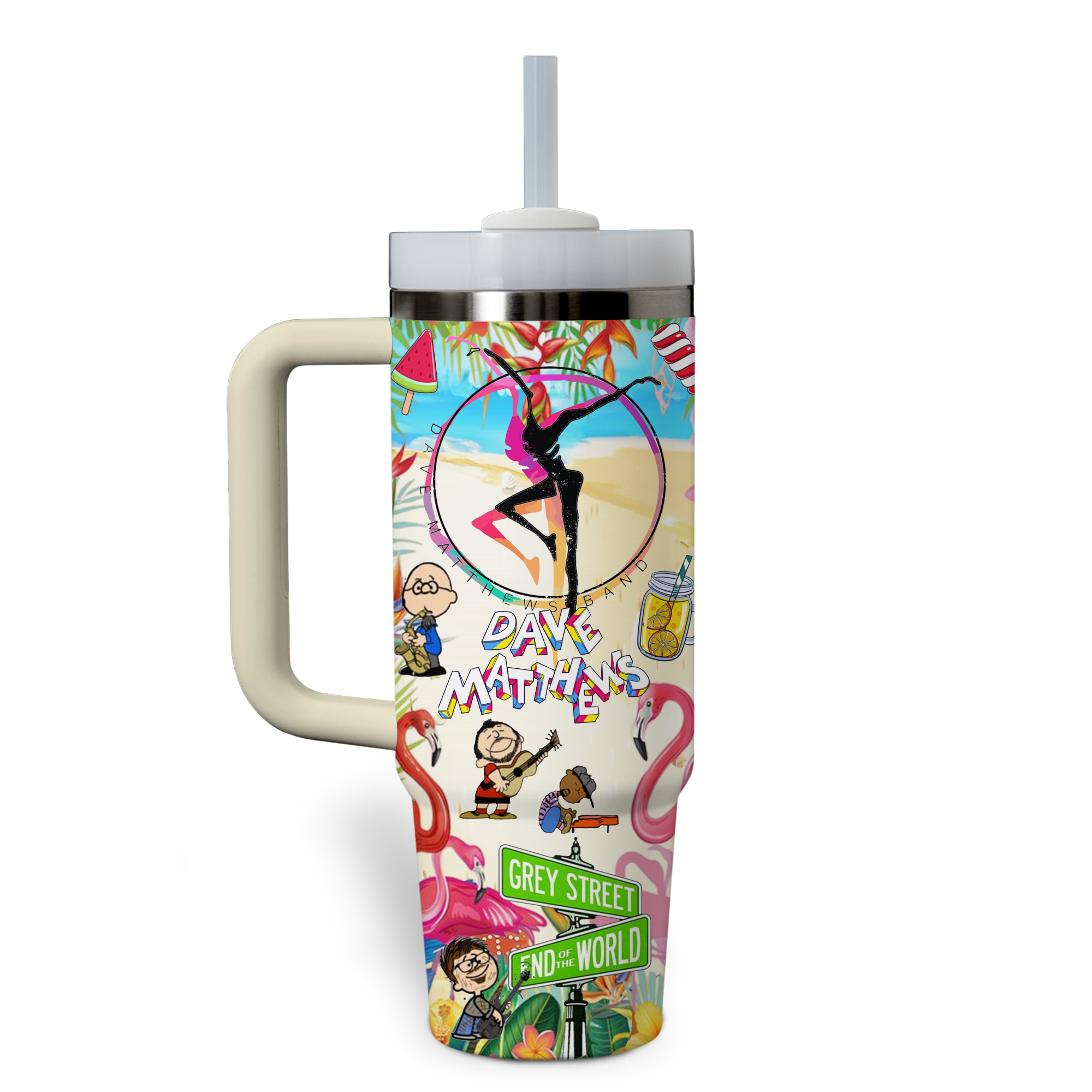 Dave Matthews Band Music Custom Stanley Cup 40 oz 30 oz Tumbler With Handle