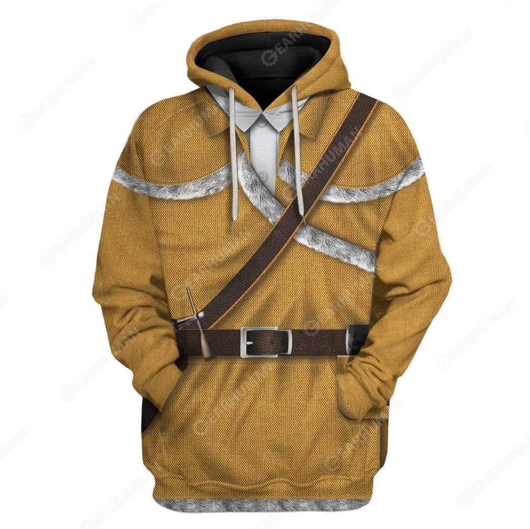 Davy Crockett Costume Hoodie Sweatshirt T-Shirt Sweatpants Tracksuit - Stormmerch Exclusive