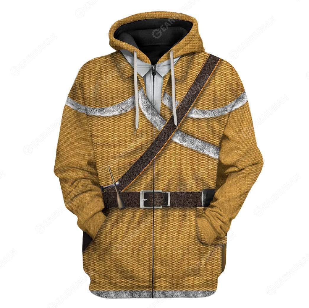 Davy Crockett Costume Hoodie Sweatshirt T-Shirt Sweatpants Tracksuit - Stormmerch Exclusive