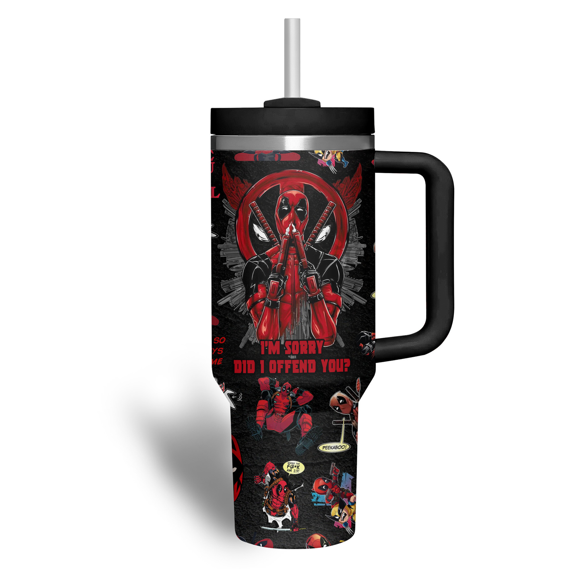 Deadpool Movies Custom Stanley Cup 40 oz 30 oz Tumbler With Handle