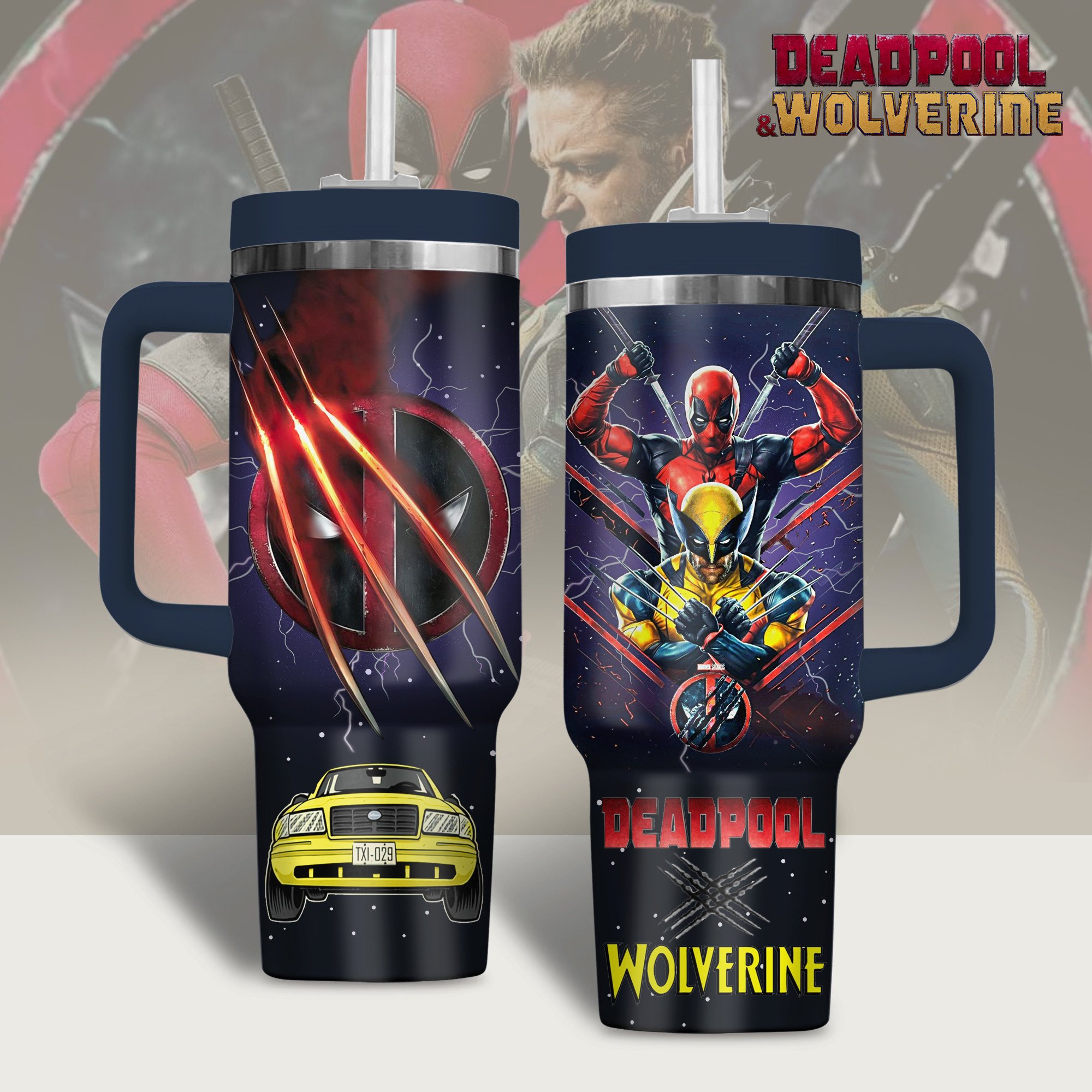 Deadpool Movies Custom Stanley Cup 40 oz 30 oz Tumbler With Handle
