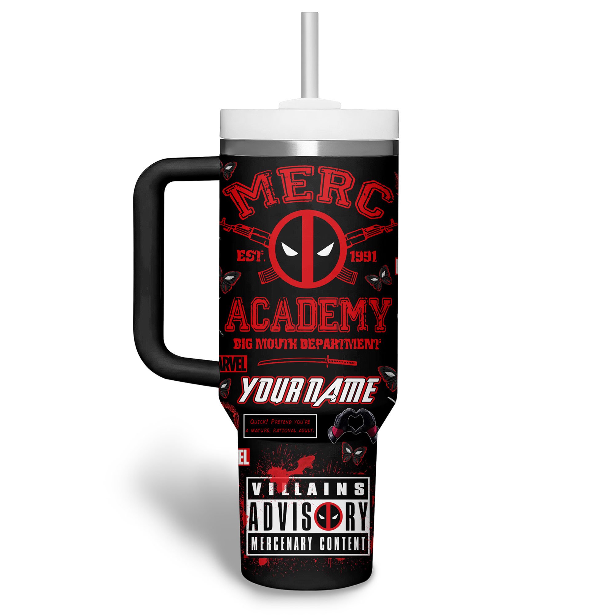 Deadpool Movies Custom Stanley Cup 40 oz 30 oz Tumbler With Handle