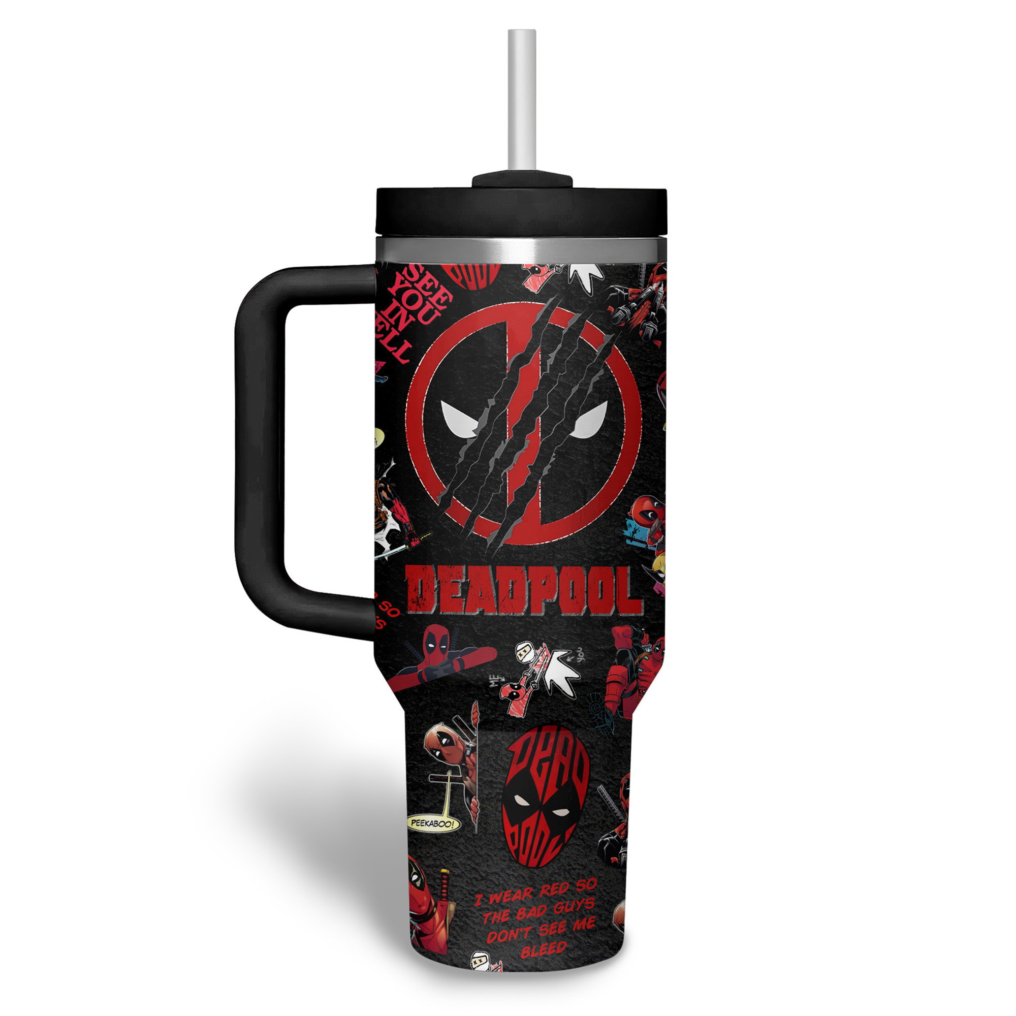 Deadpool Movies Custom Stanley Cup 40 oz 30 oz Tumbler With Handle