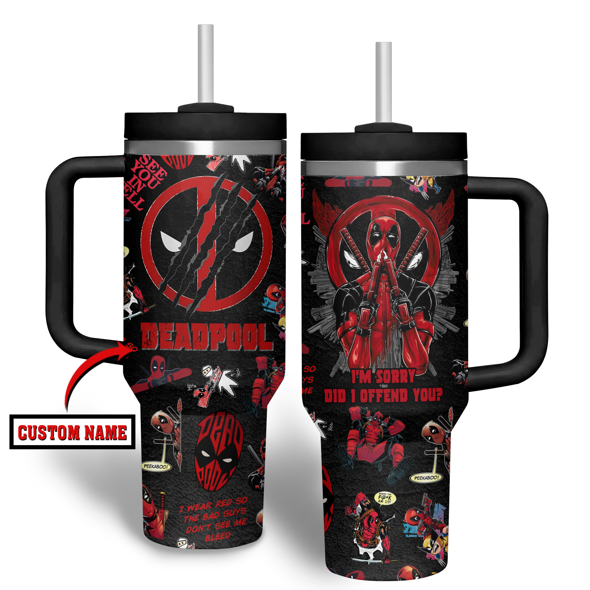 Deadpool Movies Custom Stanley Cup 40 oz 30 oz Tumbler With Handle