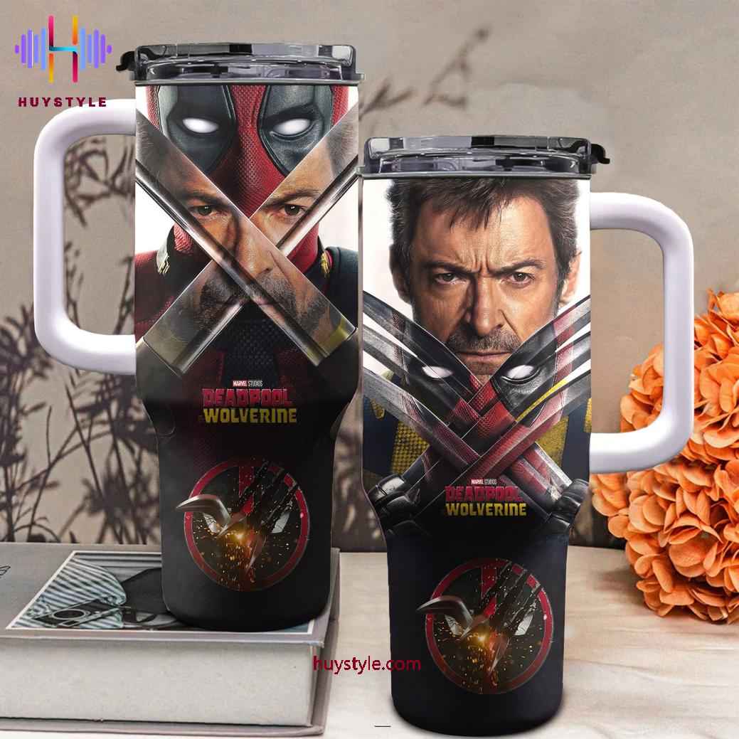 Deadpool Wolverine Movies Custom Stanley Cup 40 oz 30 oz Tumbler With Handle