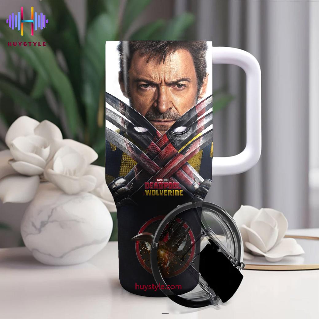 Deadpool Wolverine Movies Custom Stanley Cup 40 oz 30 oz Tumbler With Handle