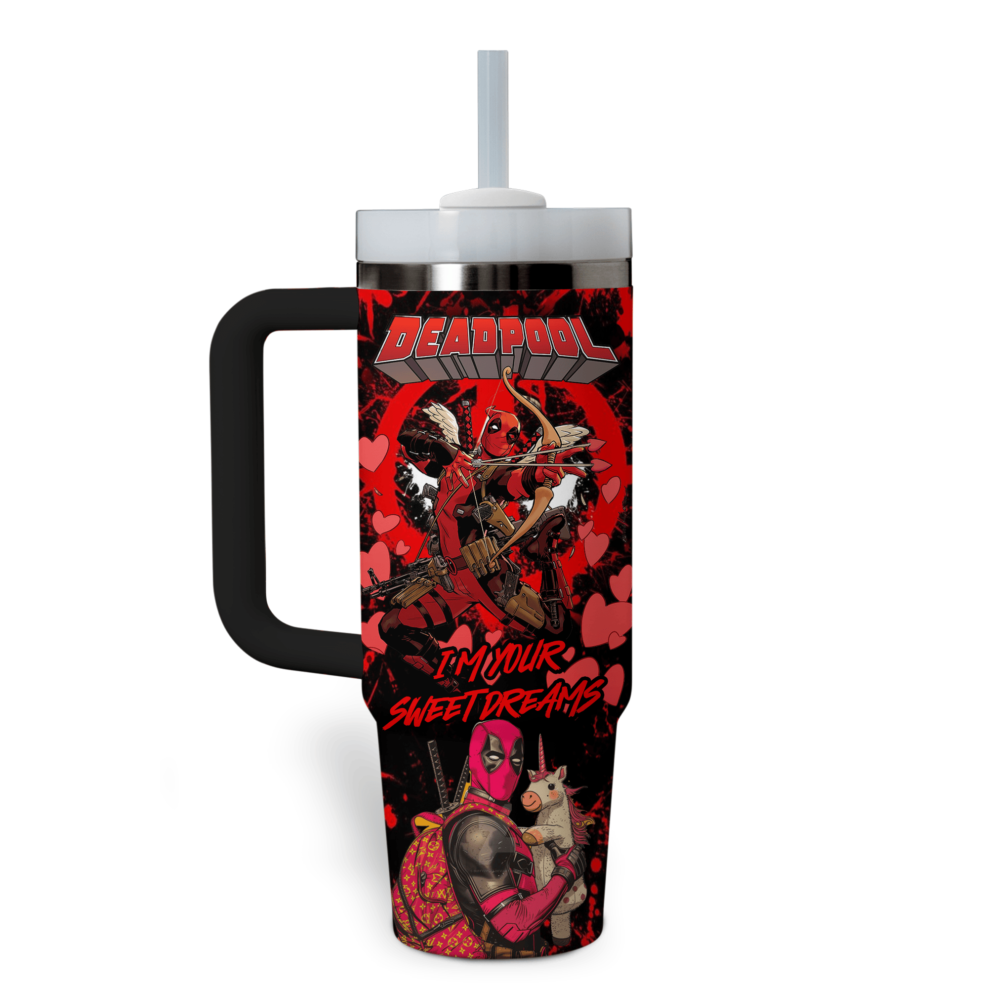 Deadpool Wolverine Movies Custom Stanley Cup 40 oz 30 oz Tumbler With Handle