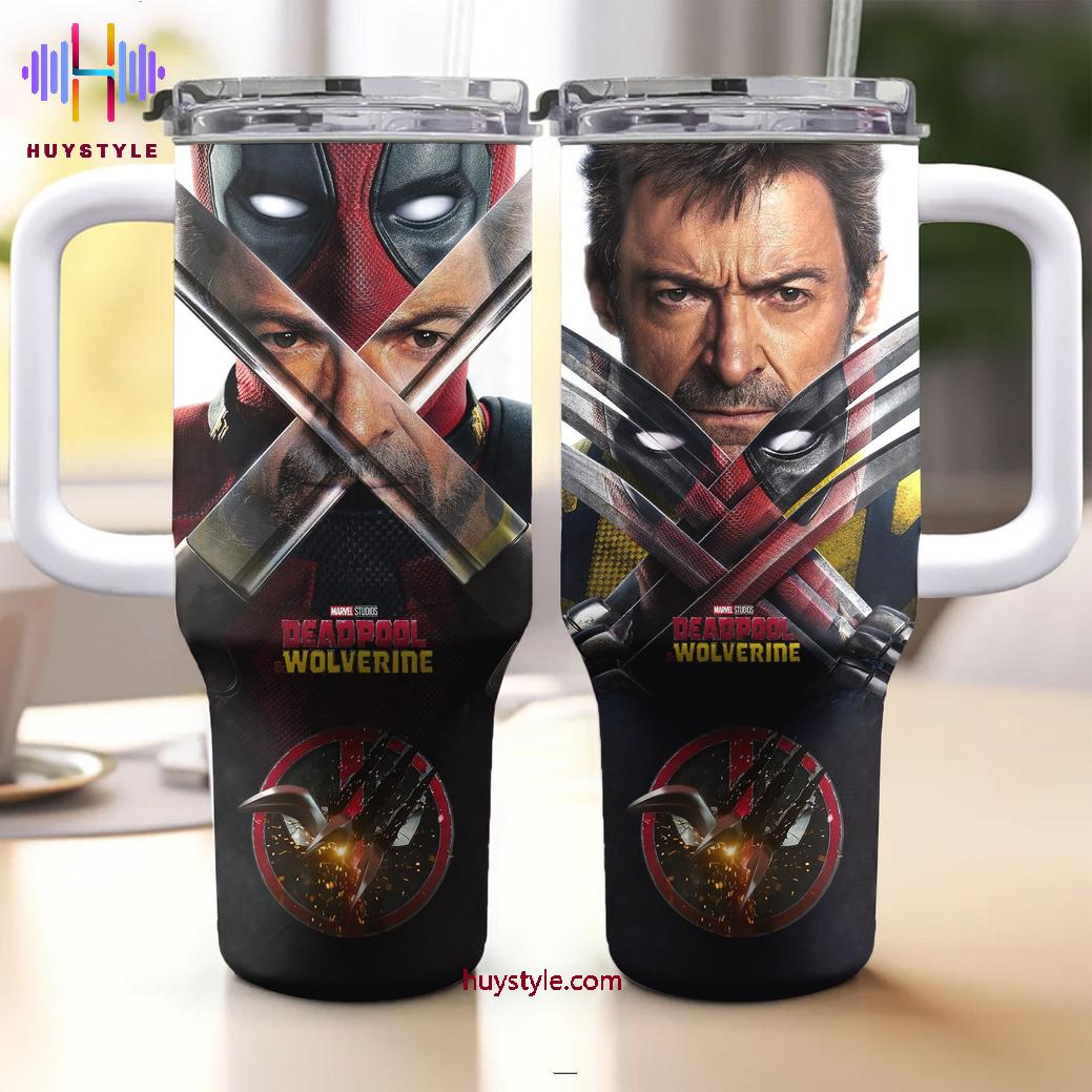 Deadpool Wolverine Movies Custom Stanley Cup 40 oz 30 oz Tumbler With Handle
