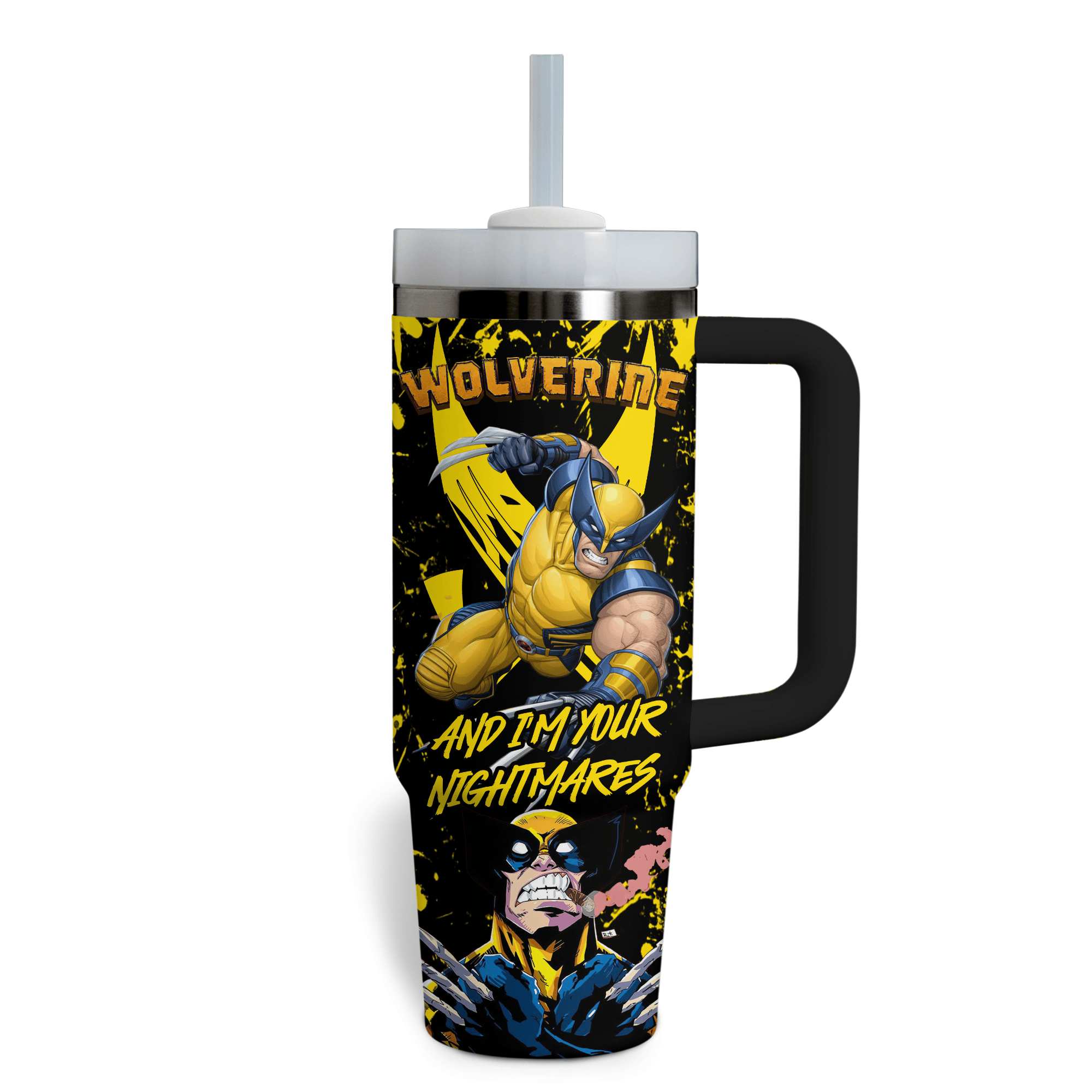 Deadpool Wolverine Movies Custom Stanley Cup 40 oz 30 oz Tumbler With Handle