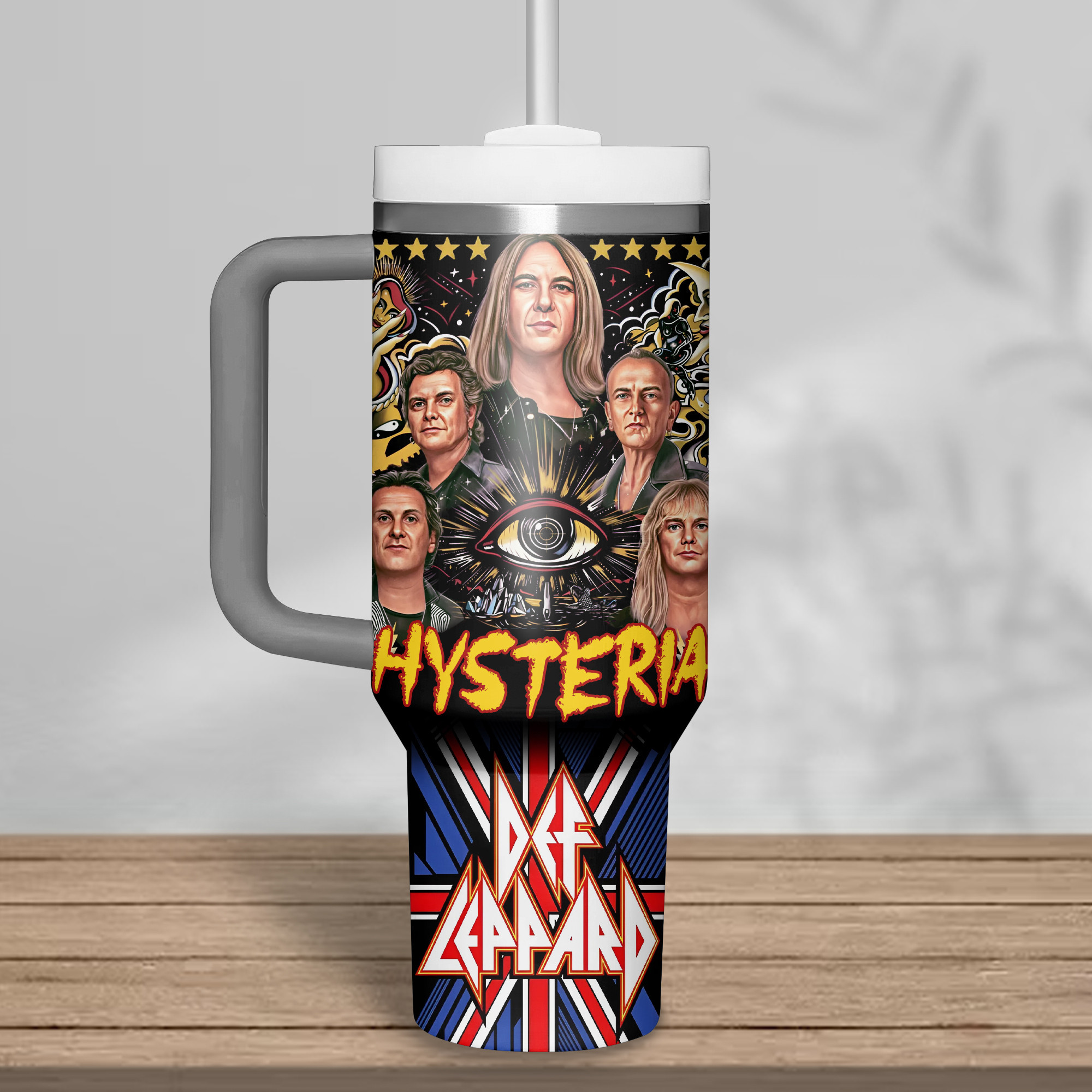 Def Leppard Music Custom Stanley Cup 40 oz 30 oz Tumbler With Handle