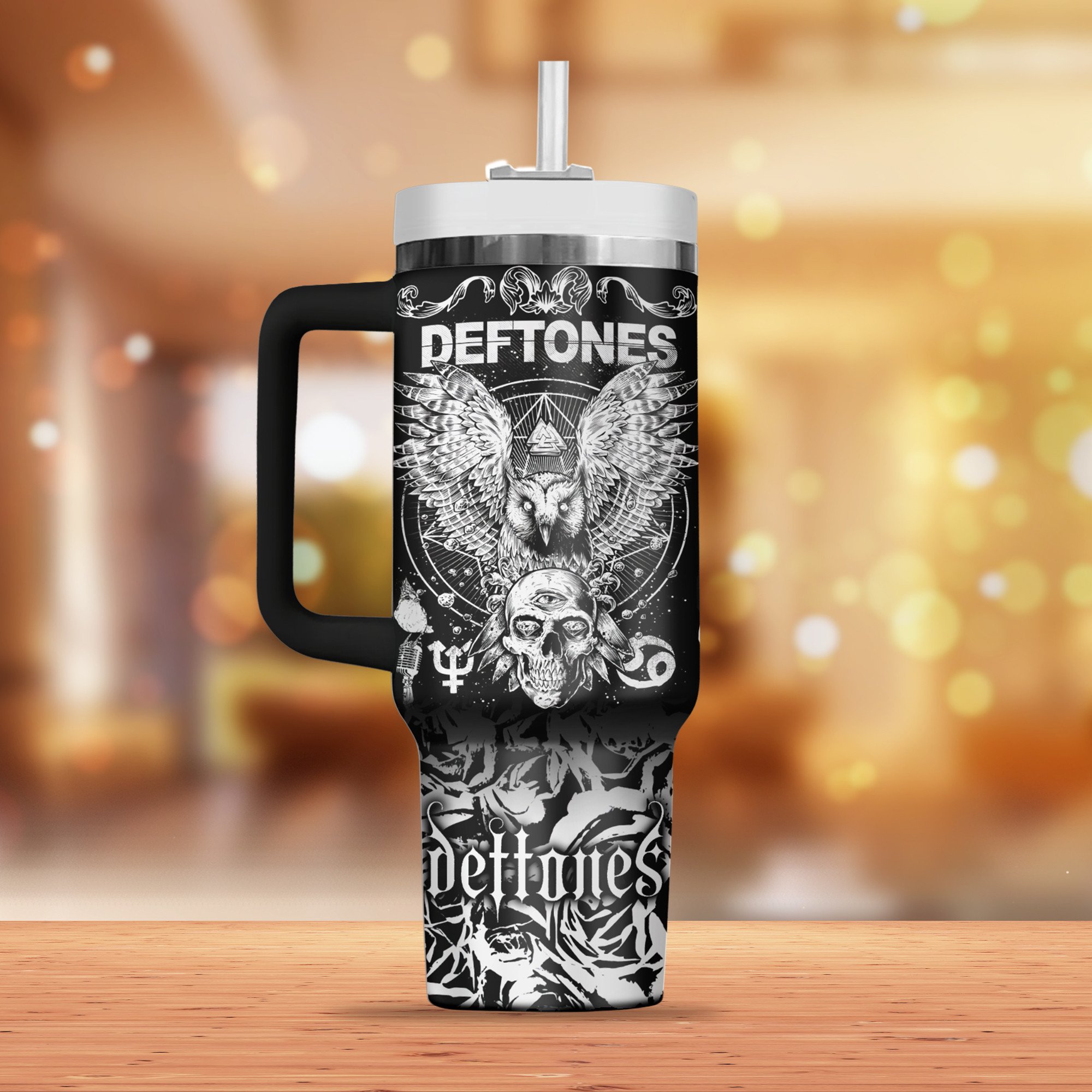 Deftones Music Custom Stanley Cup 40 oz 30 oz Tumbler With Handle