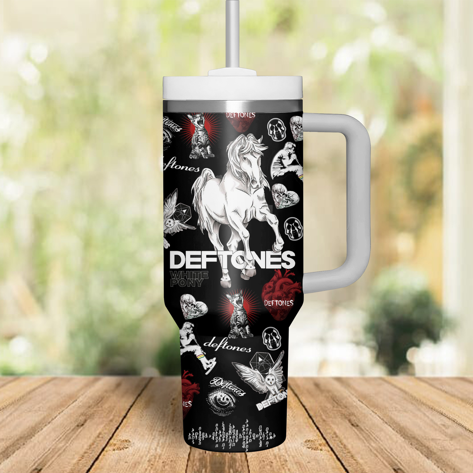 Deftones Music Custom Stanley Cup 40 oz 30 oz Tumbler With Handle