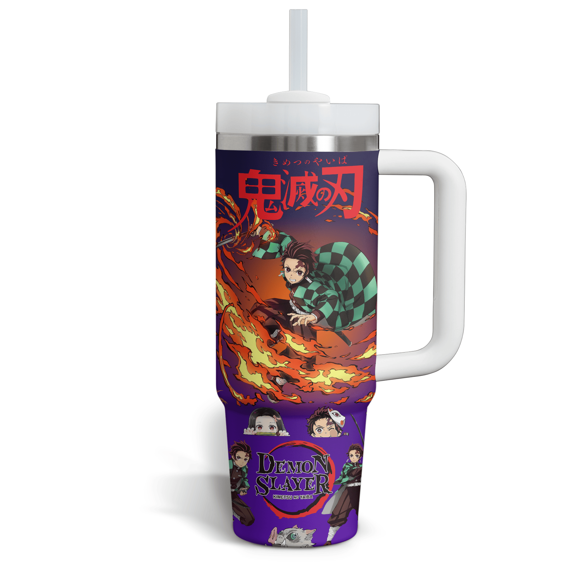 Demon Slayer Anime Custom Stanley Cup 40 oz 30 oz Tumbler With Handle