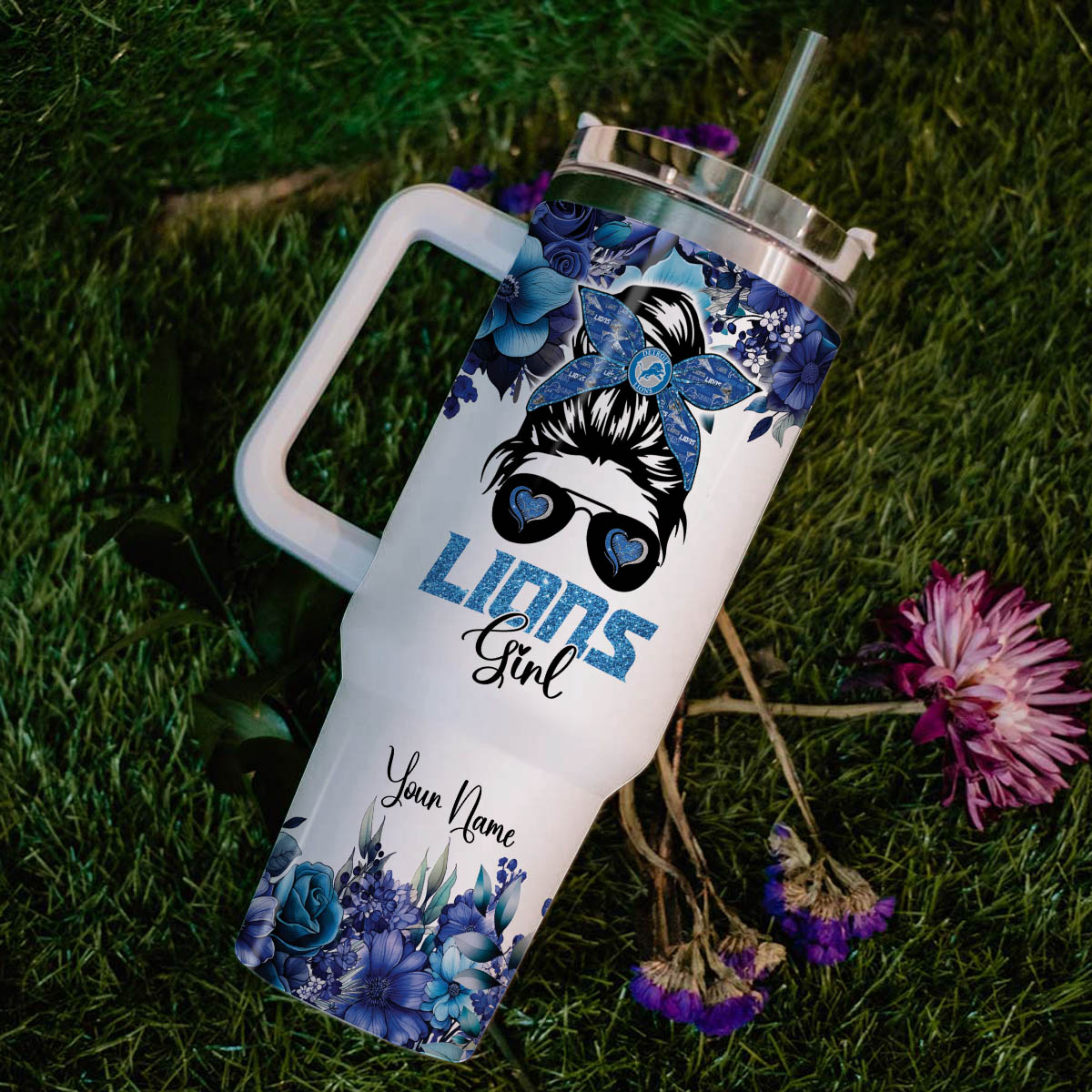 Detroit Lions NFL Custom Stanley Cup 40 oz 30 oz Tumbler With Handle