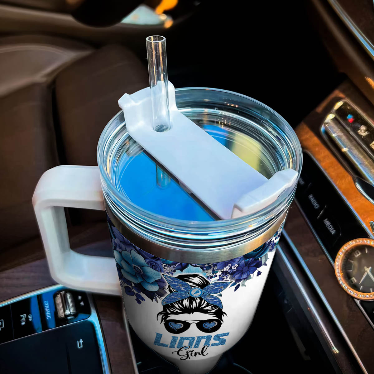 Detroit Lions NFL Custom Stanley Cup 40 oz 30 oz Tumbler With Handle