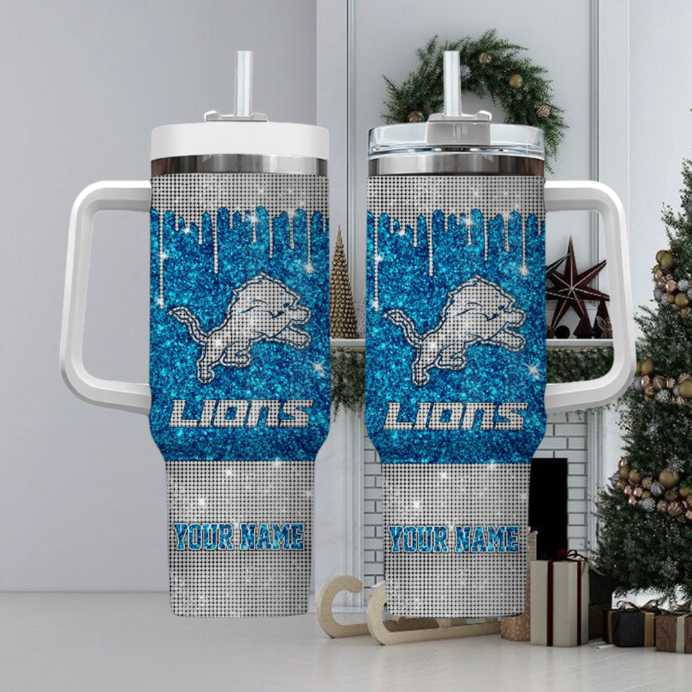 Detroit Lions NFL Custom Stanley Cup 40 oz 30 oz Tumbler With Handle