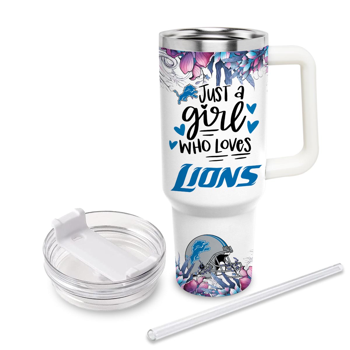 Detroit Lions NFL Custom Stanley Cup 40 oz 30 oz Tumbler With Handle