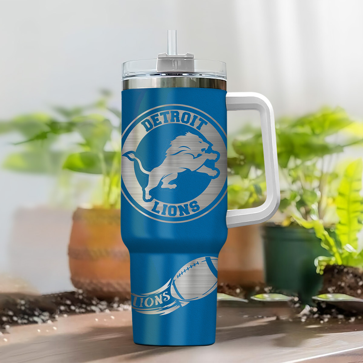 Detroit Lions NFL Custom Stanley Cup 40 oz 30 oz Tumbler With Handle