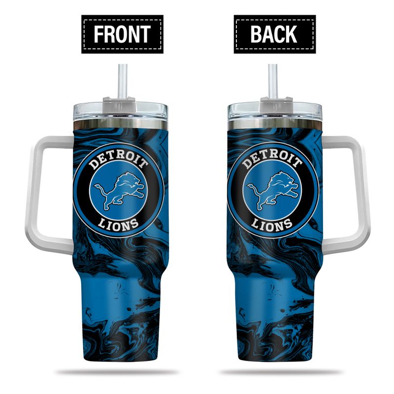 Detroit Lions NFL Custom Stanley Cup 40 oz 30 oz Tumbler With Handle