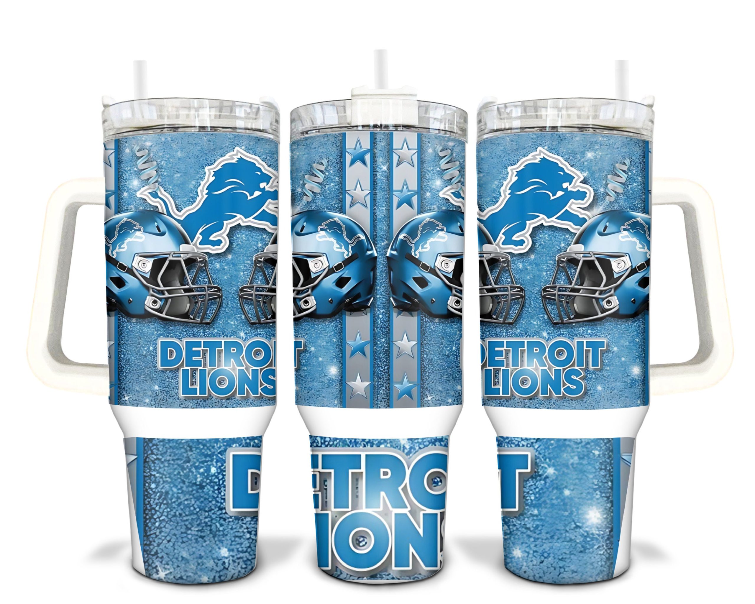 Detroit Lions NFL Custom Stanley Cup 40 oz 30 oz Tumbler With Handle
