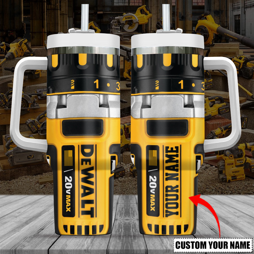 Dewalt Power Tool Company Custom Stanley Cup 40 oz 30 oz Tumbler With Handle