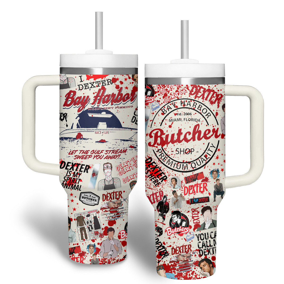 Dexter Movies Custom Stanley Cup 40 oz 30 oz Tumbler With Handle