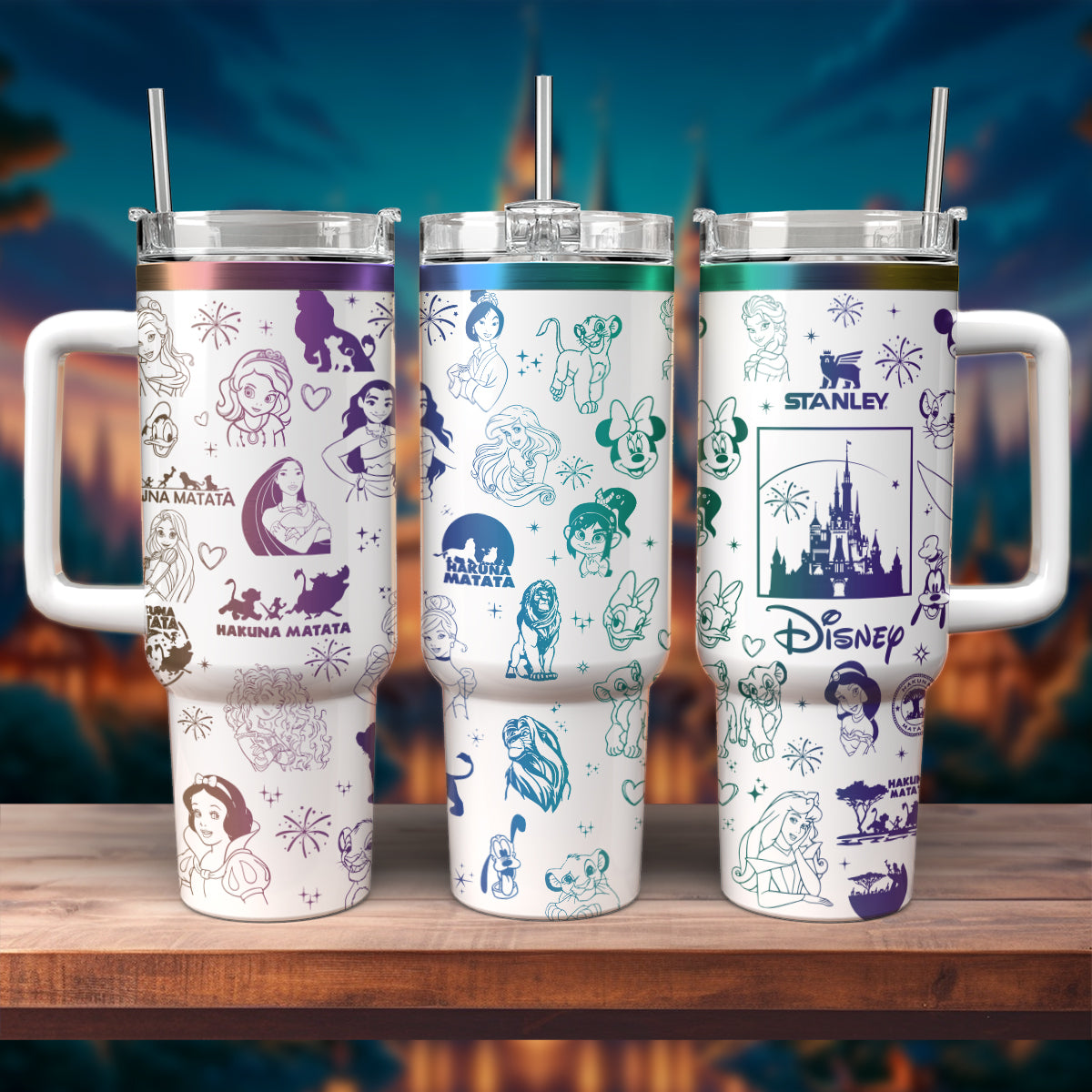 Disney Character Cartoon Custom Stanley Cup 40 oz 30 oz Tumbler With Handle