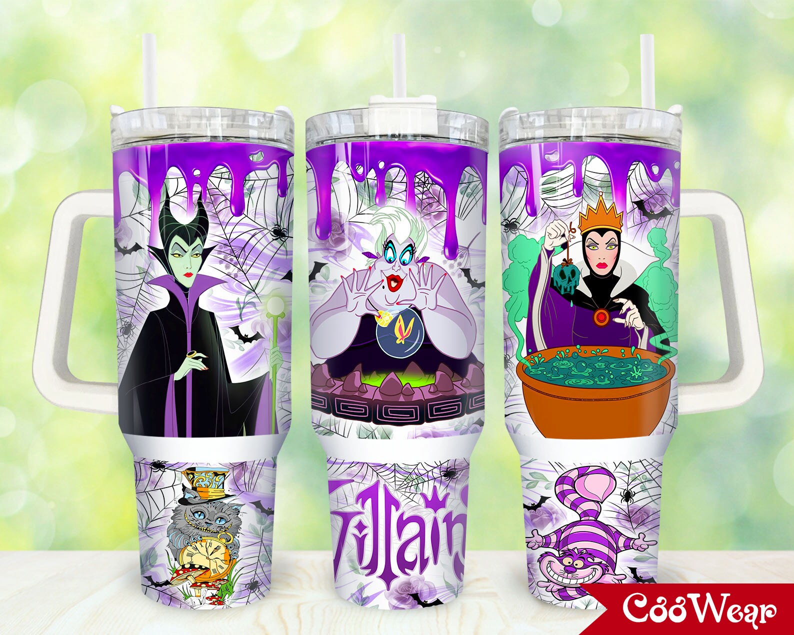 Disney Villains Cartoon Custom Stanley Cup 40 oz 30 oz Tumbler With Handle